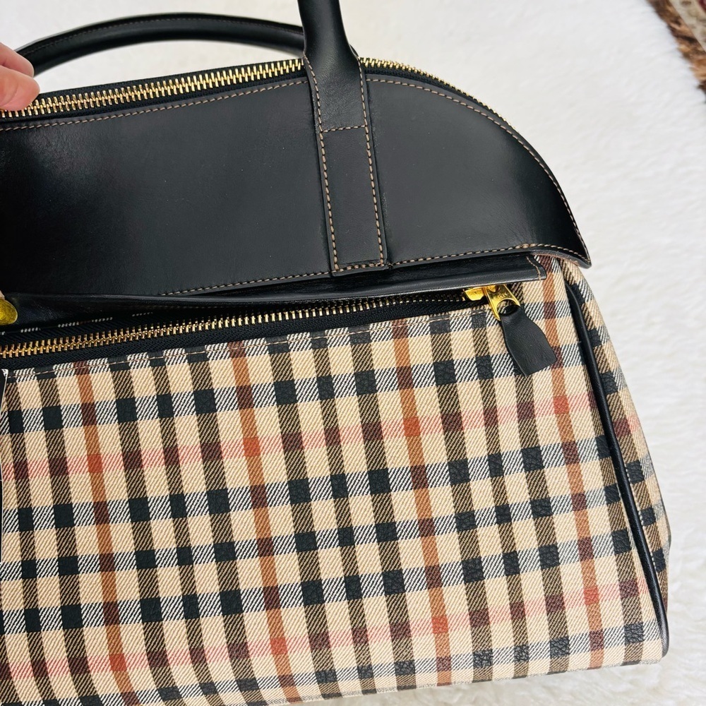 Daks Black and Multcolor Checkered Women's Bag 14” X 10” X 4” - Picture 4 of 16